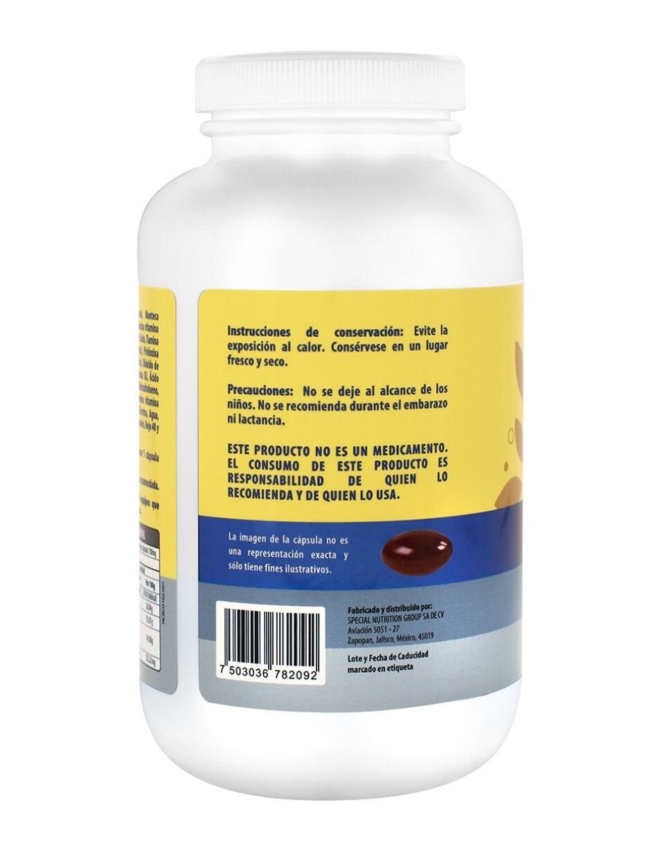 Complejo B con Omega 3 de 160 cápsulas 3