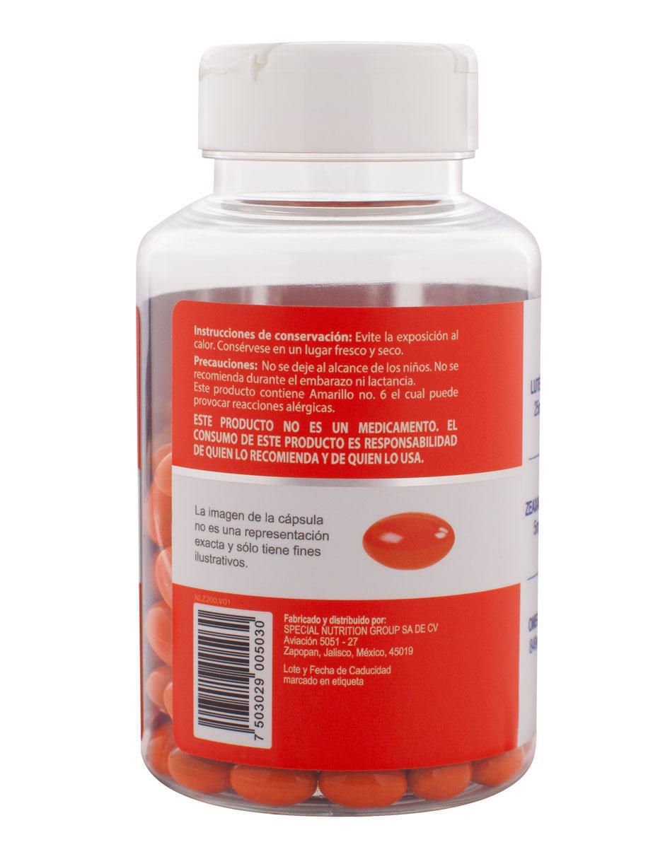 omega 3 luteina l carnitina vitaminas y minerales Luteina y Zeaxantina con omega 3 Naturagel 160 cápsulas