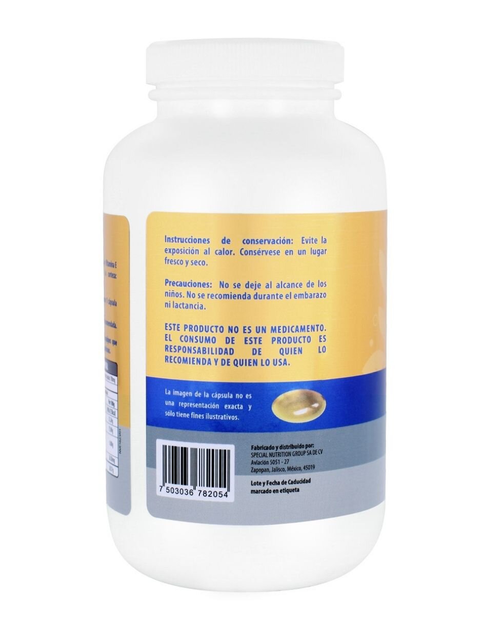 Vitamina E con Omega 3 de 200 cápsulas 3