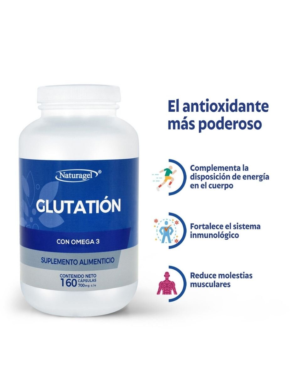 Glutatión con Omega 3 de 160 cápsulas 4