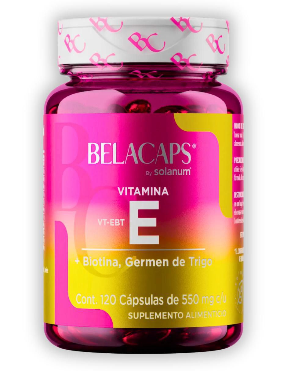 Belacaps Vitamina E con biotina de 120 cápsulas
