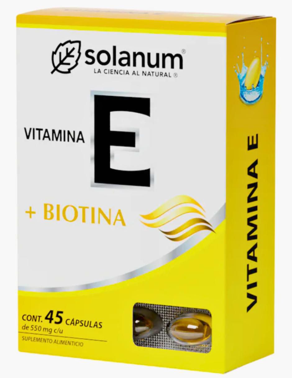 Vitamina E Solanum de 45 cápsulas
