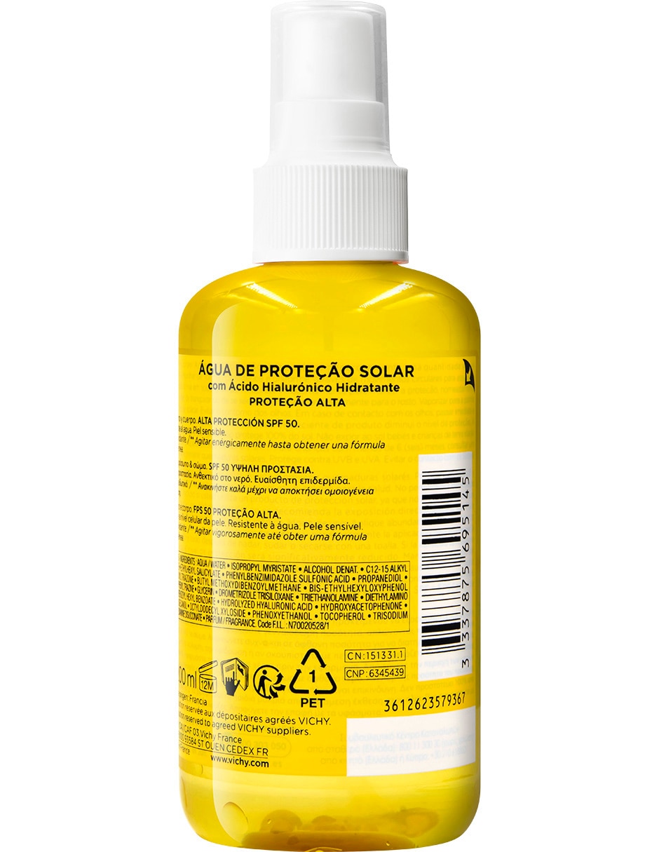 Protector solar FPS 50 Capital Soleil Agua Hidratante Capital Soleil 200 ml 2