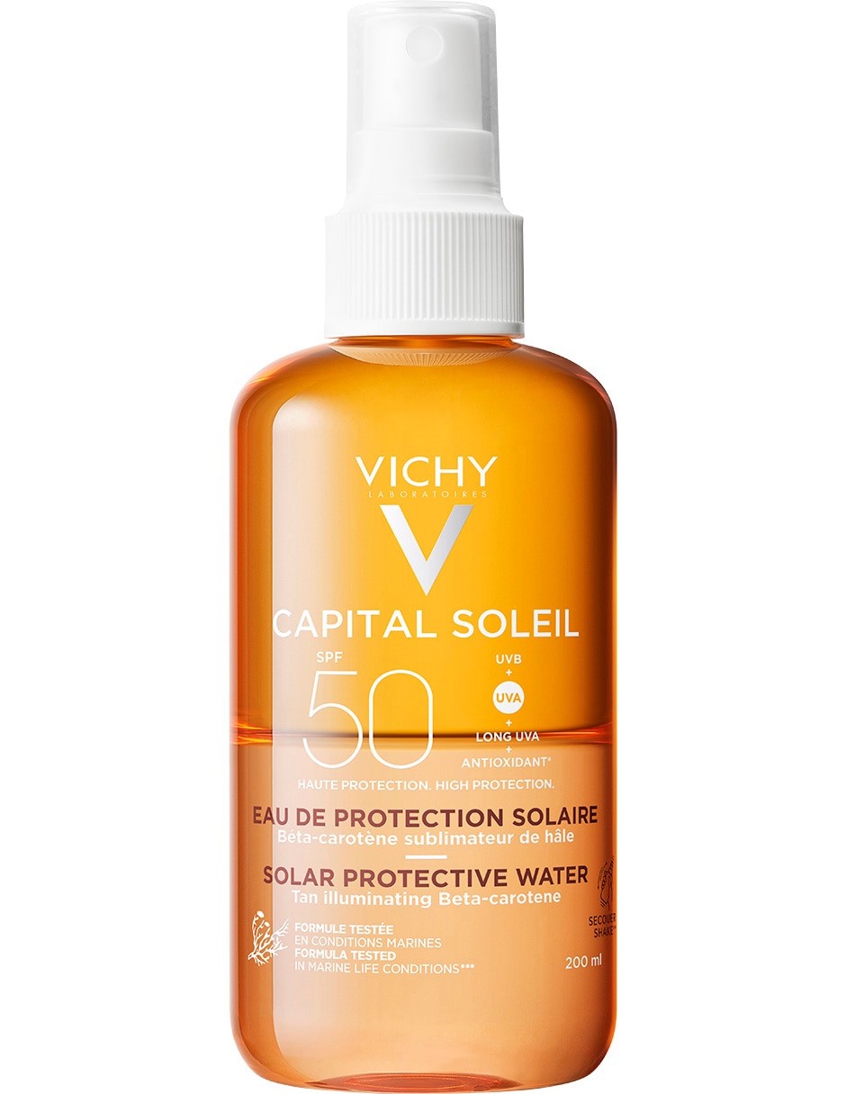 Protector solar FPS 50 Capital Soleil Agua Bronceadora Capital Soleil 200 ml