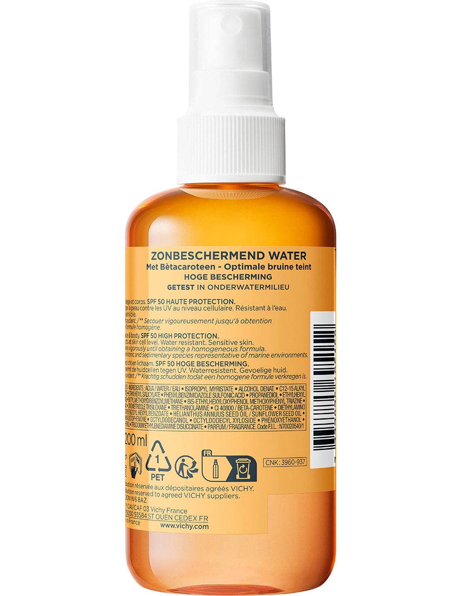 Protector solar FPS 50 Capital Soleil Agua Bronceadora Capital Soleil 200 ml 2