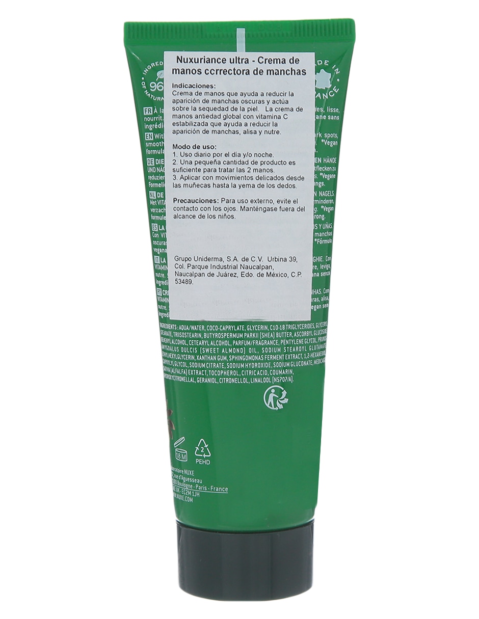 Crema para manos recomendada para prevenir la aparición de manchas día y noche todo tipo piel 3