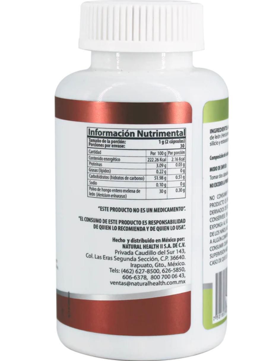 Melena de León Natural Health de 60 cápsulas 2