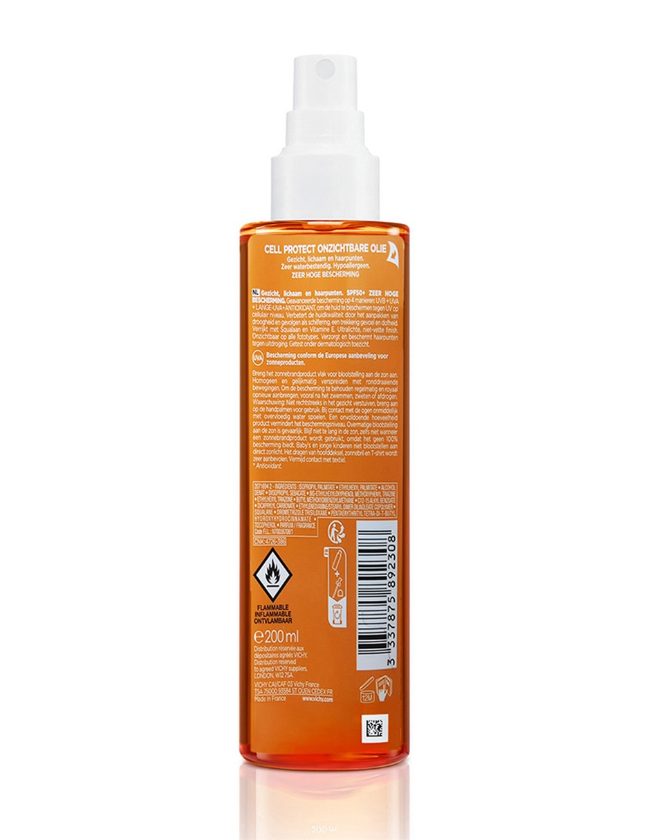 Protector solar FPS 50 Capital Soleil Cell Protect Oil Capital Soleil 200 ml 2