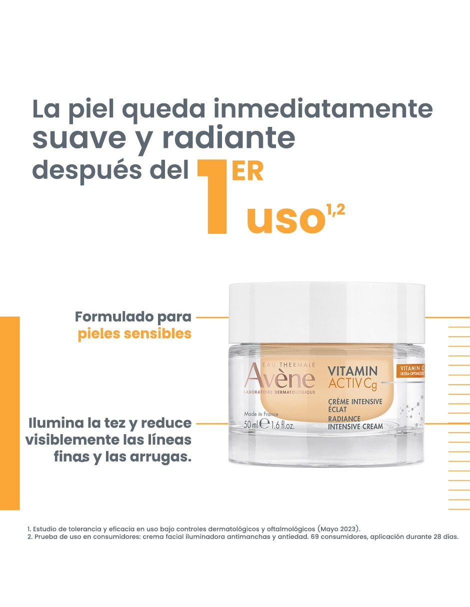 Crema facial recomendada para revitalizar día y noche Crema de Luminosidad Intensiva Antioxidante Vitamin Activ Cg todo tipo piel 4