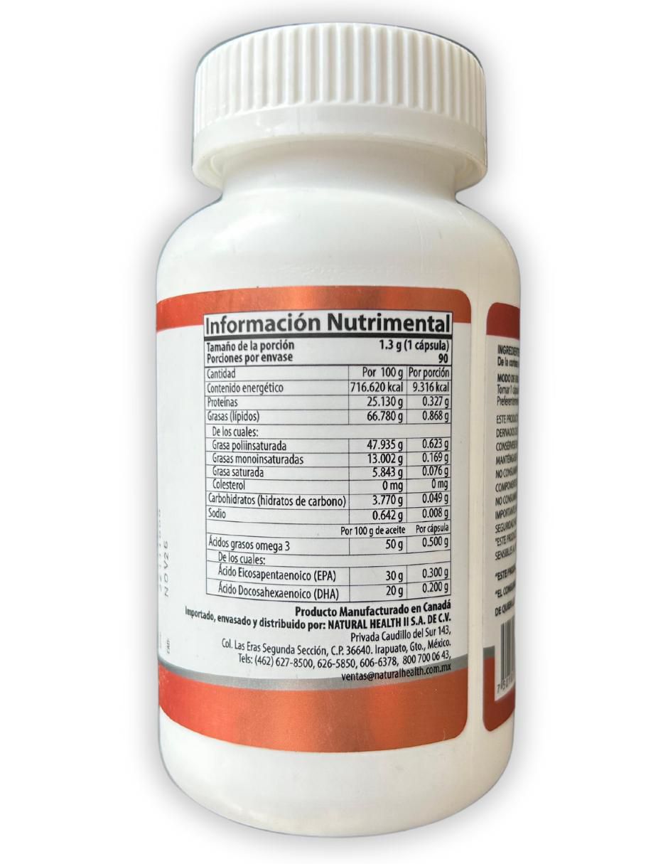 Aceite de Salmón Noruego con omega 3 de 90 cápsulas 2