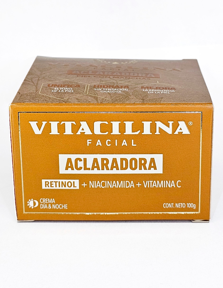 Crema facial recomendada para aclarar de día y noche Vitacilina para todo tipo piel 3