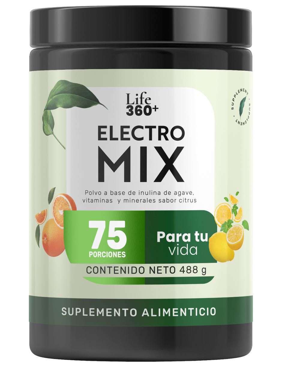 Electro Mix: Fibra + Minerales + Vitamina C Life 360+ sabor cítrico