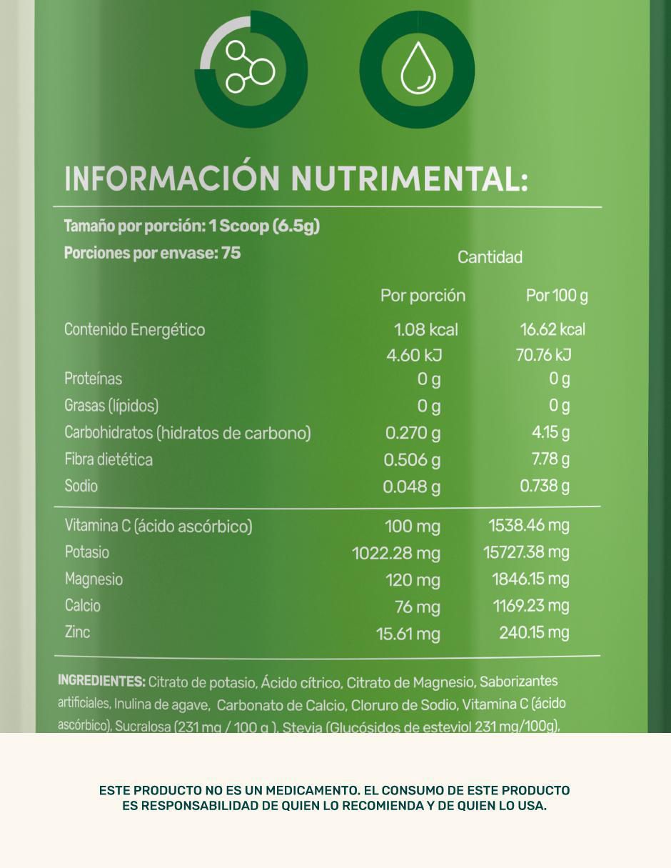 Electro Mix: Fibra + Minerales + Vitamina C Life 360+ sabor cítrico 5