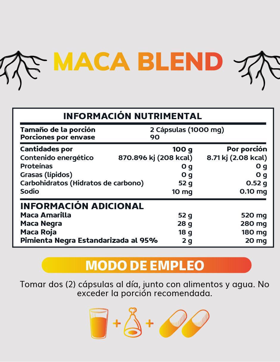 Maca Blend de 180 cápsulas 6