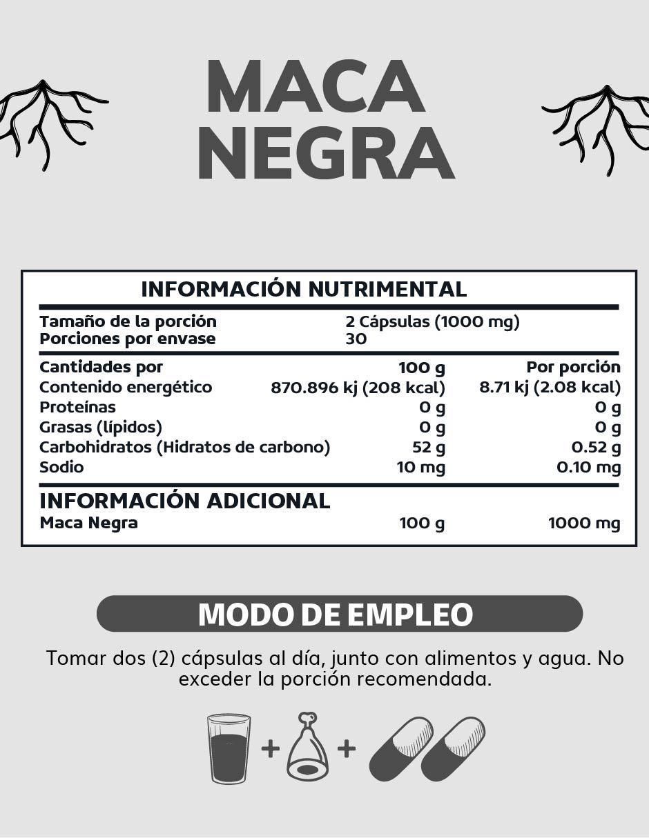 Maca Negra de 60 cápsulas 5