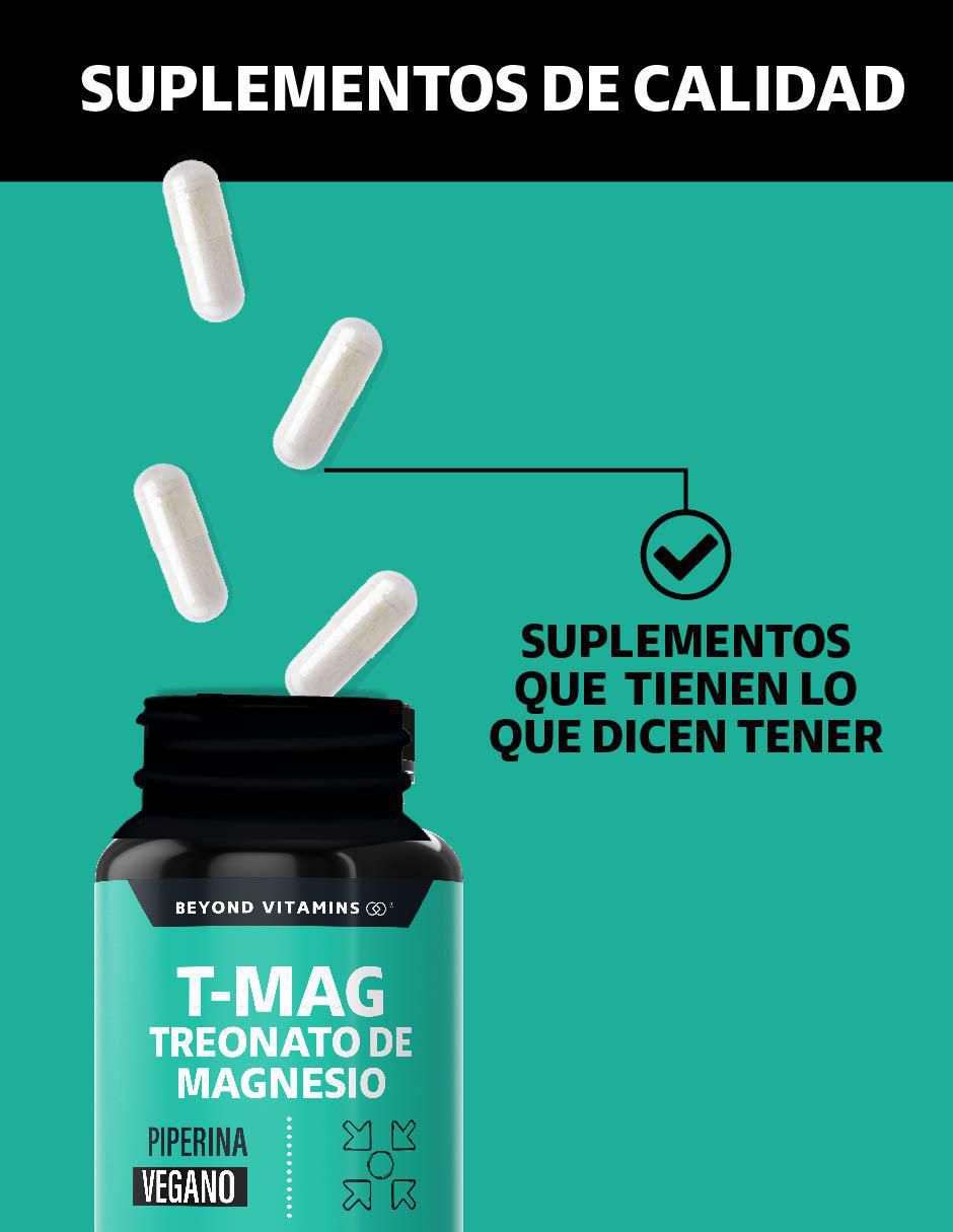 T-MAG Treonato de Magnesio de 180 cápsulas 3
