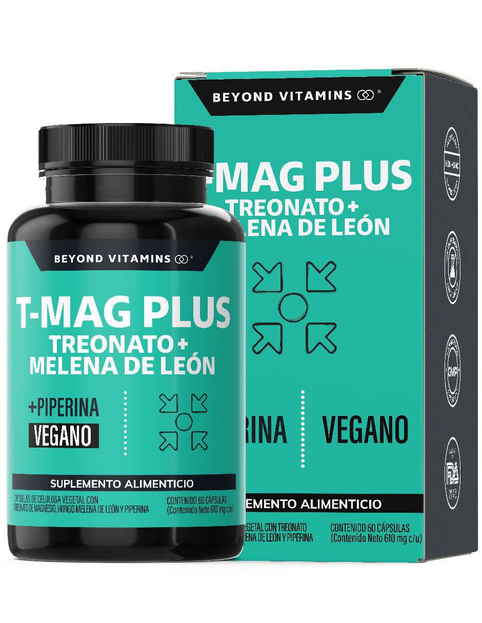 T-MAG Plus Treonato + Melena de León de 60 cápsulas T-MAG Plus Treonato + Melena de León de 60 cápsulas