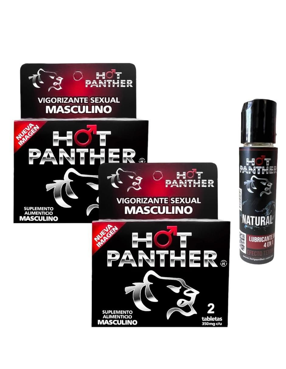 Suplemento Hot Panther vigorizante para hombre + Lubricante íntimo efecto  térmico | Suburbia