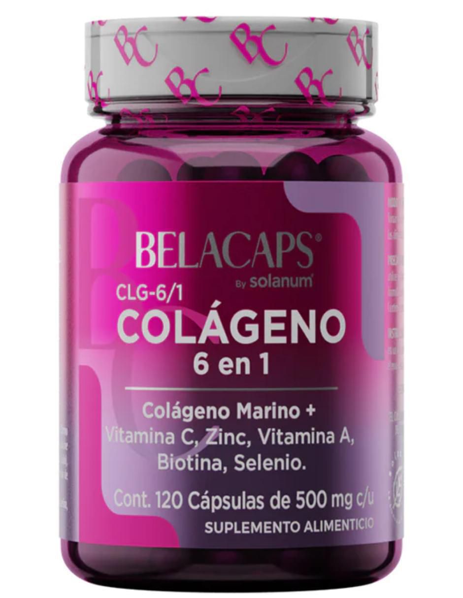 Belacaps Colágeno 6 en 1 de 120 cápsulas