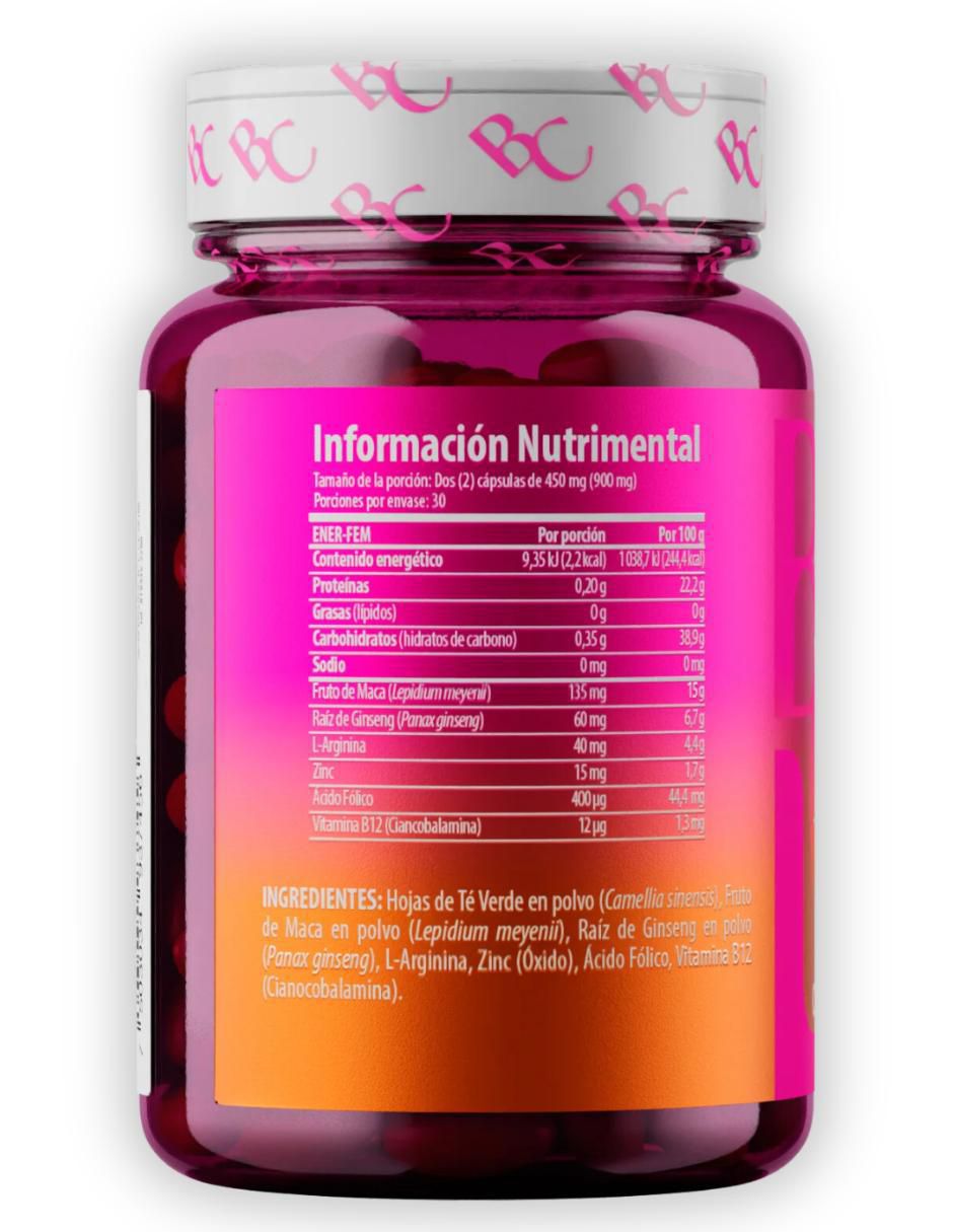 Belacaps Vitamina B12 + L-Arginina de 60 cápsulas 3