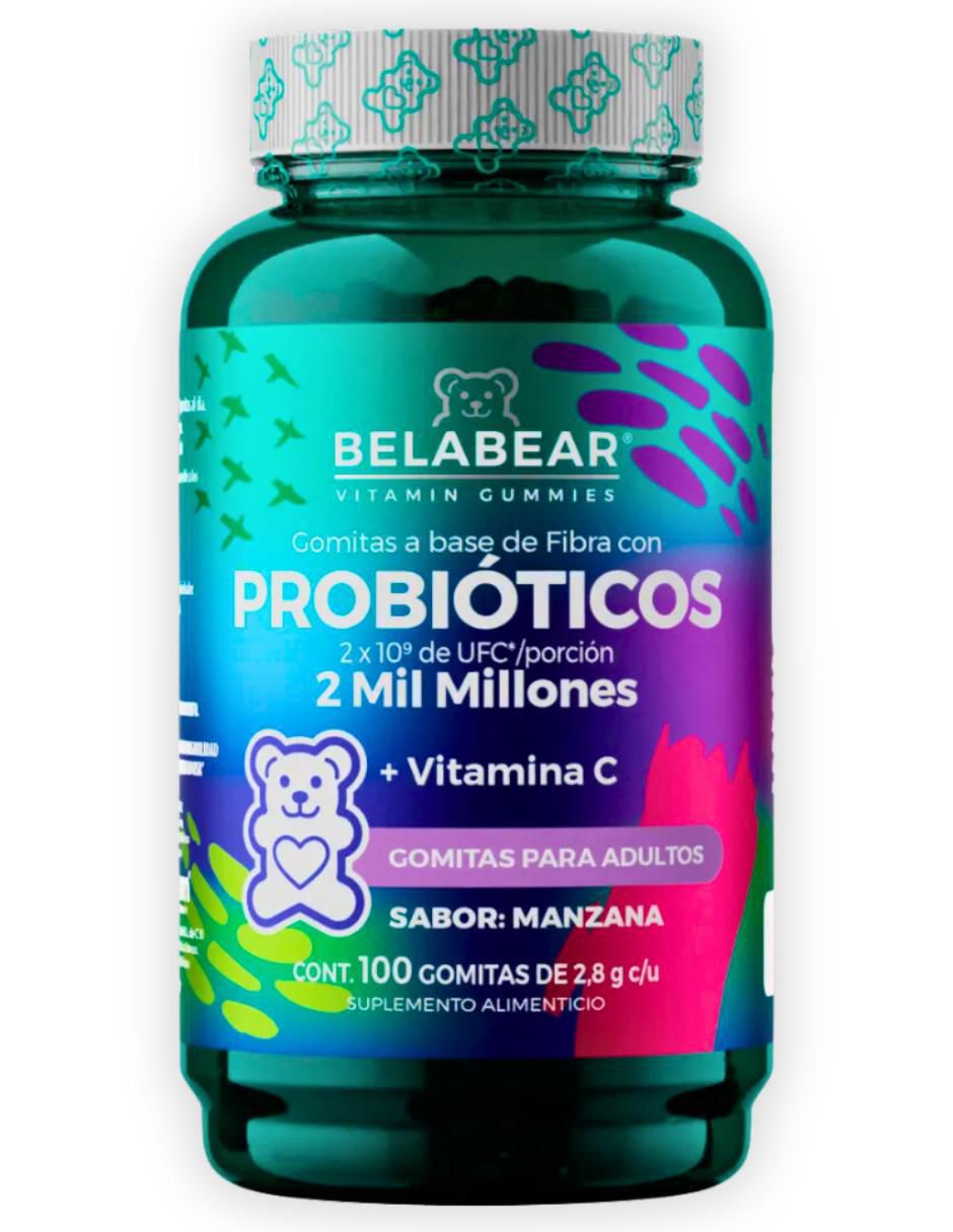 Probióticos 30 Billones Adulto sabor manzana de 100 gomitas Probióticos 30 Billones Adulto sabor manzana de 100 gomitas