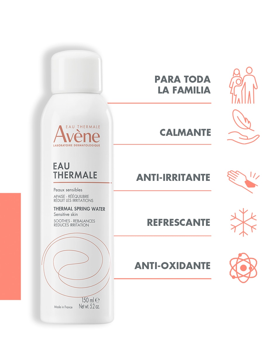 Loción cara y cuerpo calmante Agua Termal Avène 150 ml – Refrescante y Calmante para Piel Sensible 2