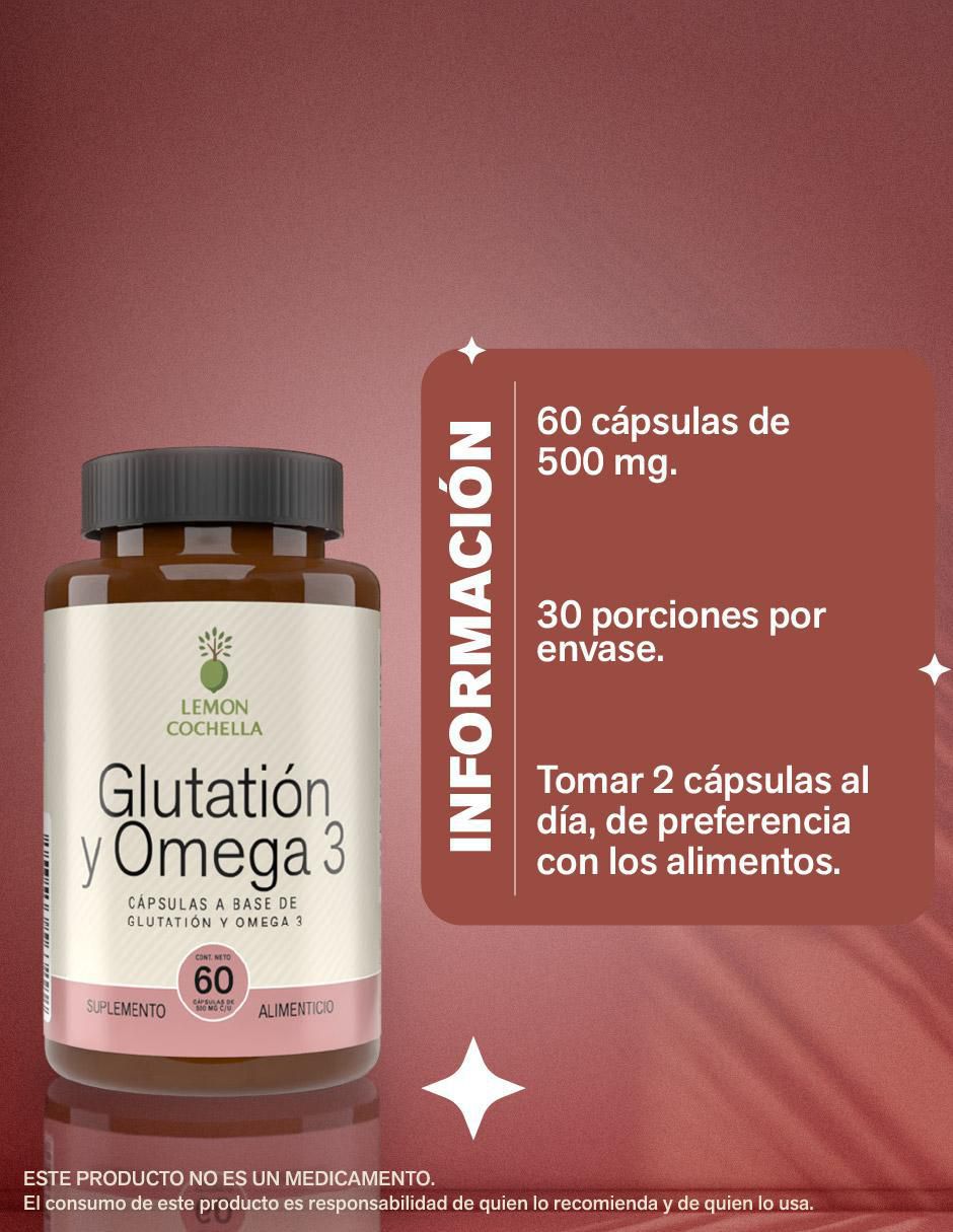 Glutation y Omega 3 Lemon Cochella | Liverpool