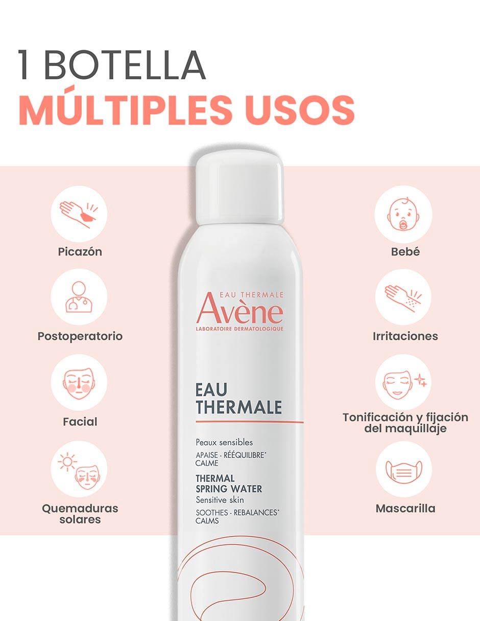 Loción cara y cuerpo calmante Avène agua termal 3