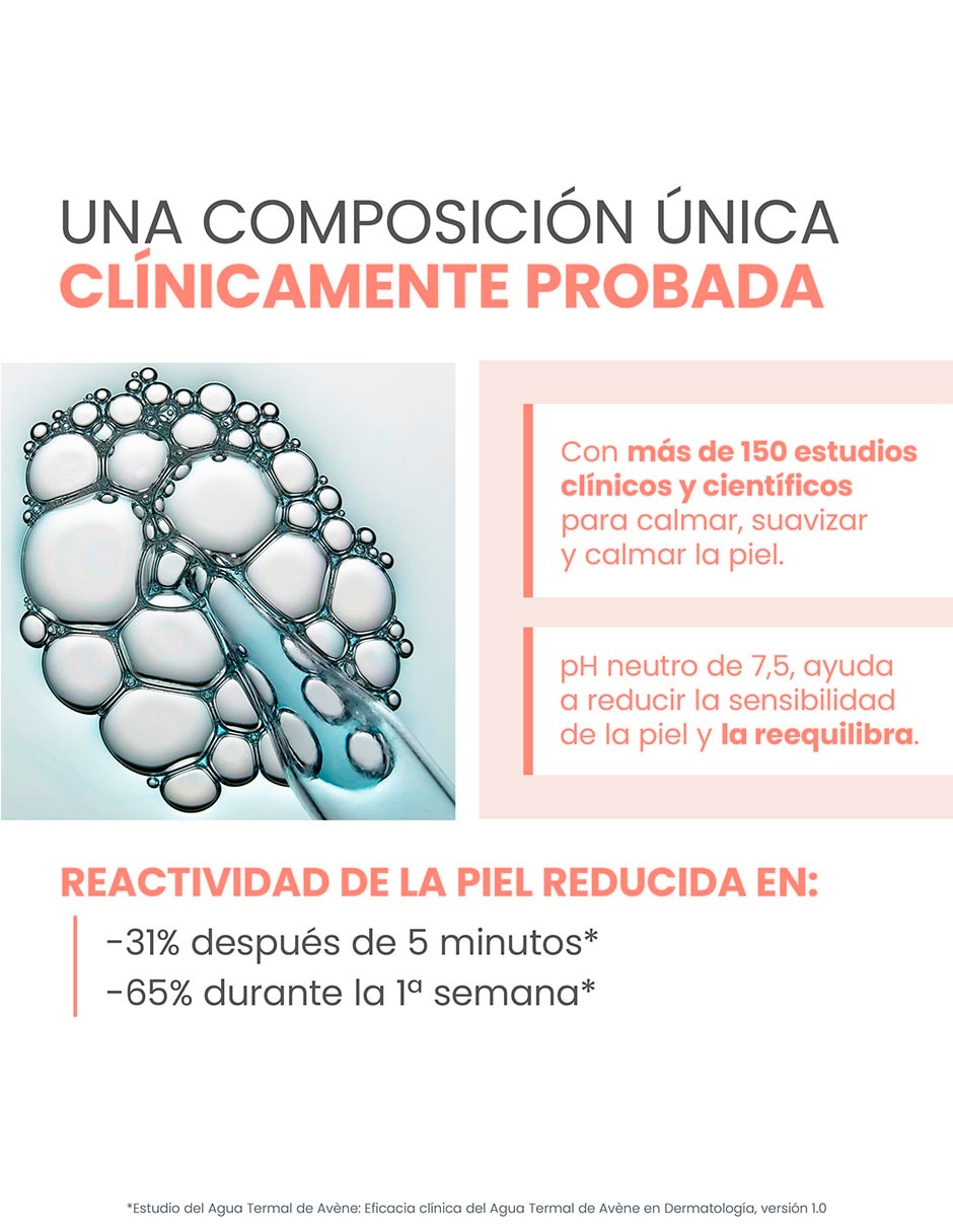 Loción cara y cuerpo calmante Avène agua termal 5