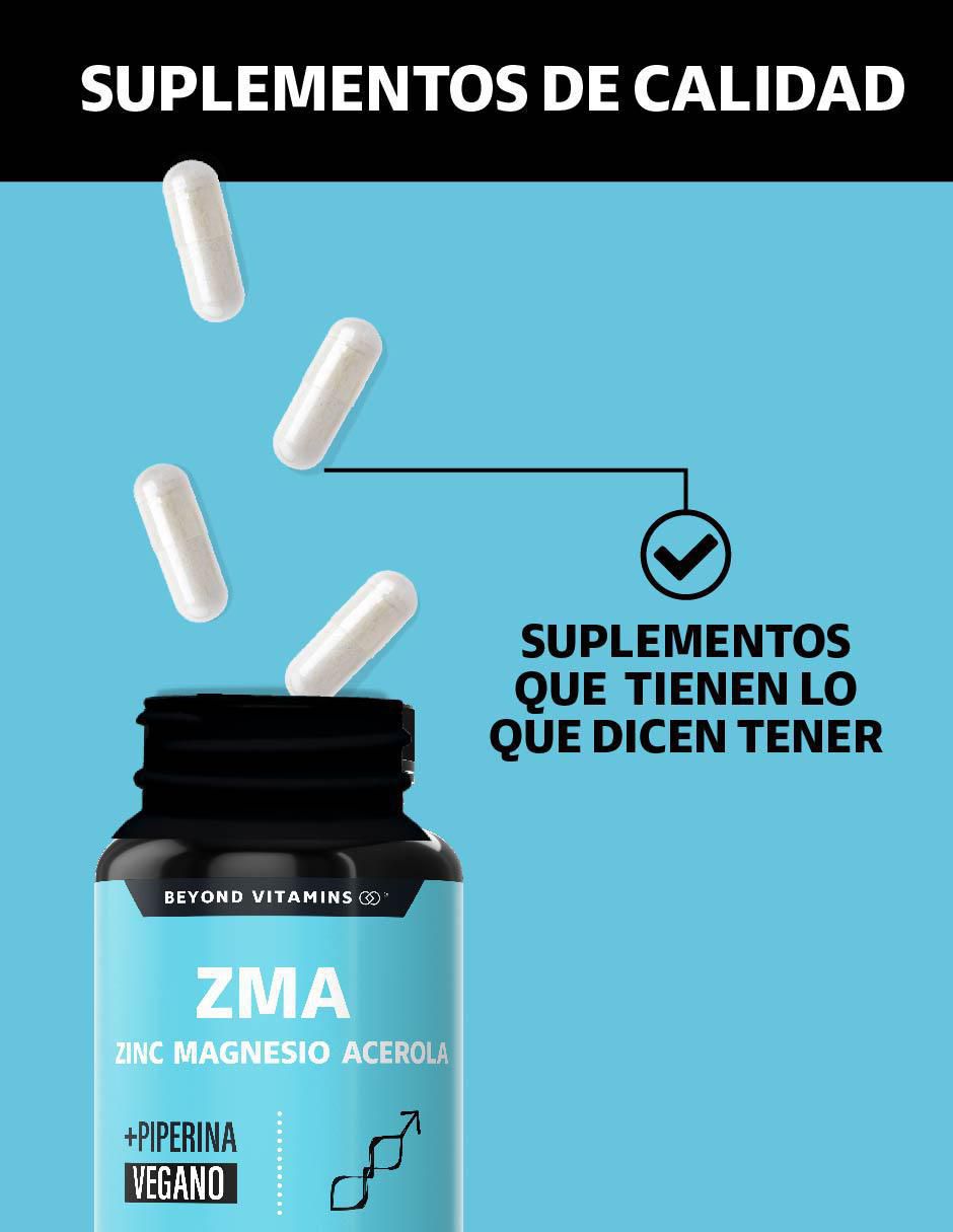 ZMA zinc magnesio acerola de 180 cápsulas 3