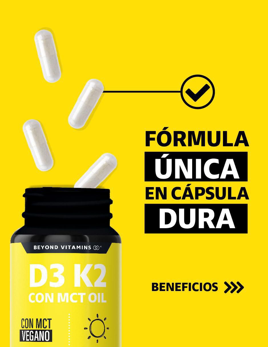 Vitamina D3, Vitamina K2 con MCT Oil de 60 cápsulas 6
