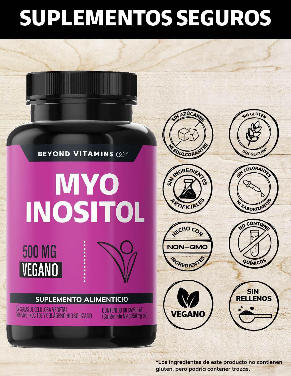 MYO Inositol y colágeno hidrolizado de 60 cápsulas 2
