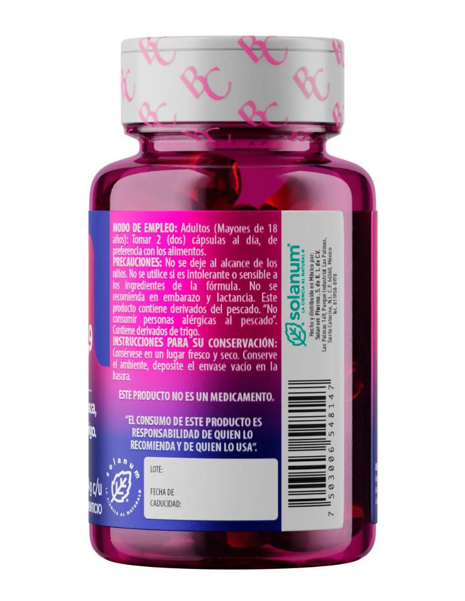 Belacaps Omega 3, 6, 9 Triplex de 60 cápsulas 2