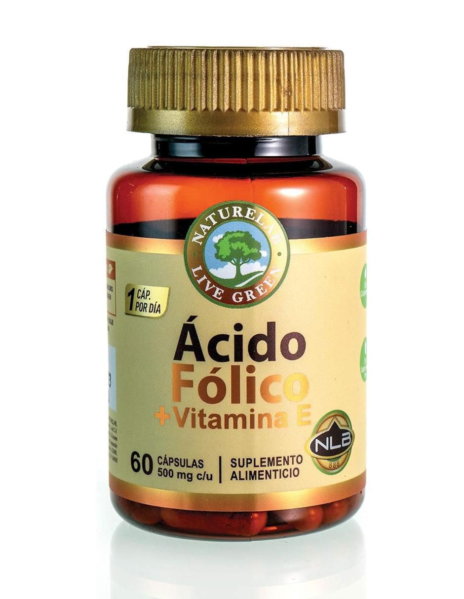 Ácido Fólico + Vitamina E de 60 cápsulas