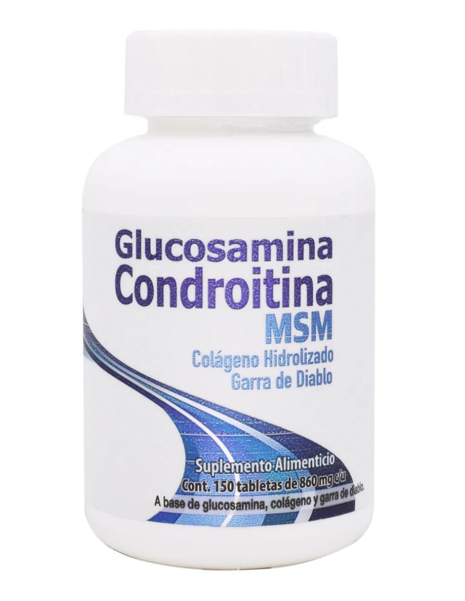 Glucosamina, Condroitina, MSM, Garra Diablo de 150 cápsulas
