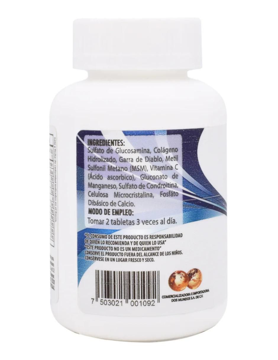 Glucosamina, Condroitina, MSM, Garra Diablo de 150 cápsulas 2