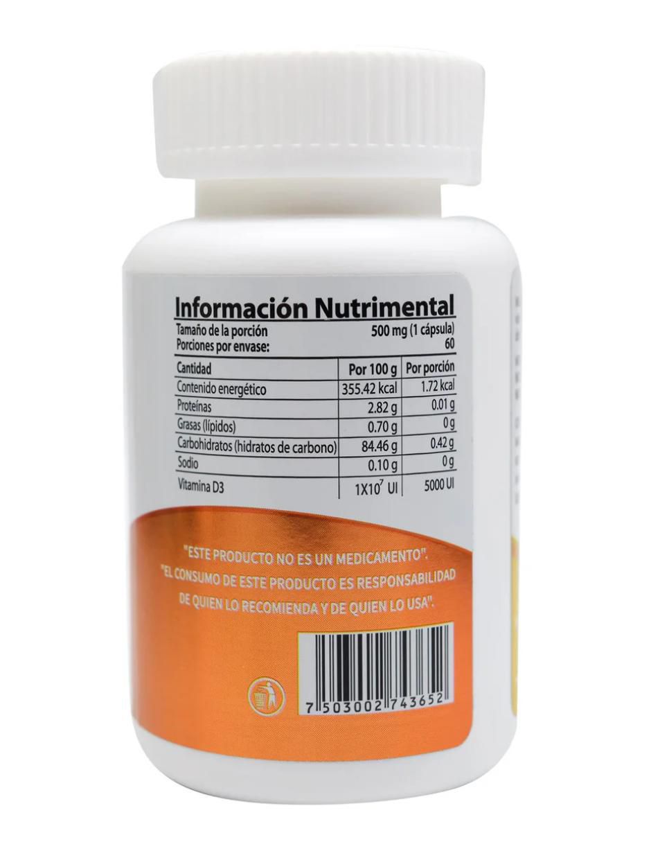Vitamina D3 5000 UI de 60 cápsulas 2