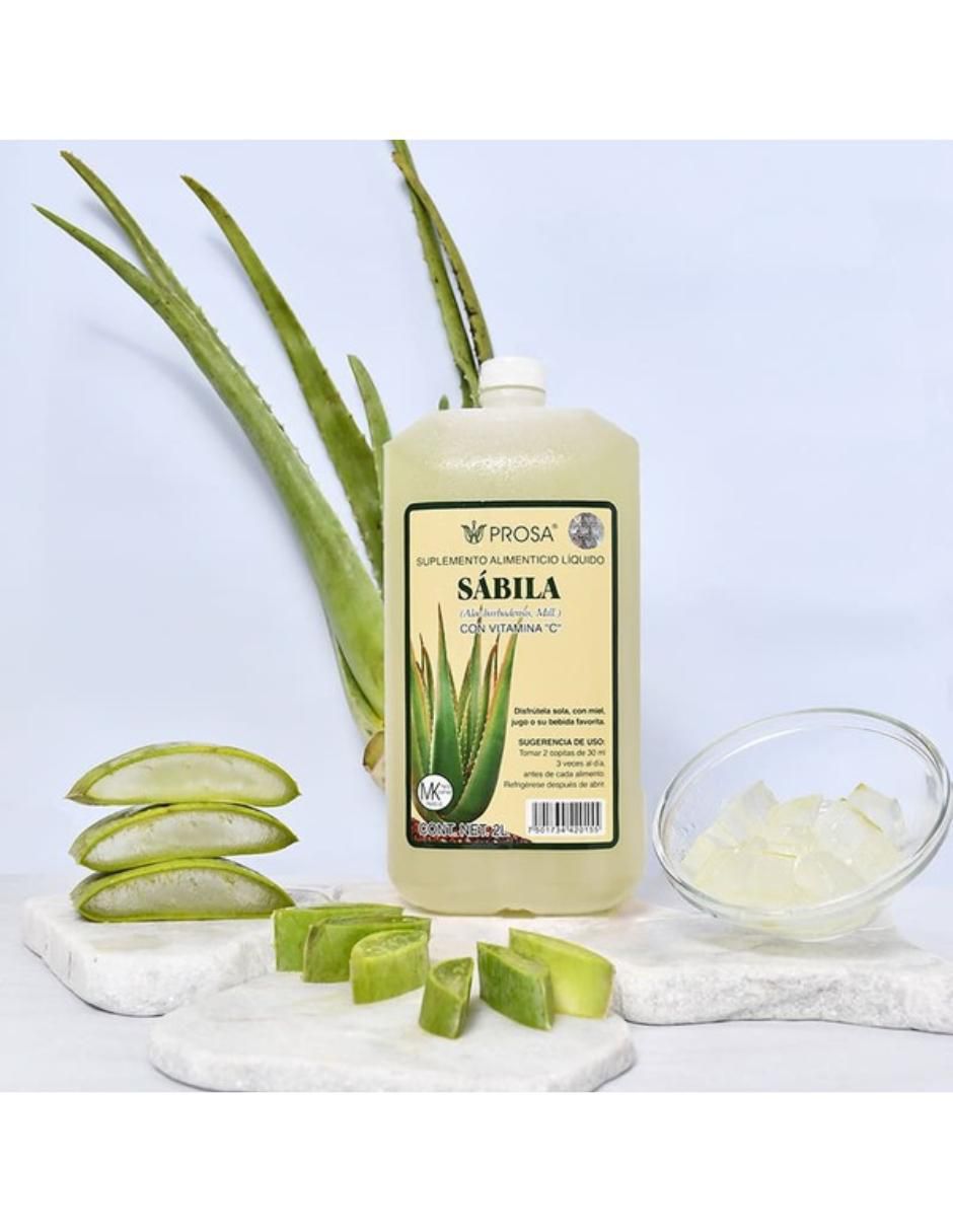 Bebida de Sabila con aloe barbadensis sabor natural de 2 l 2