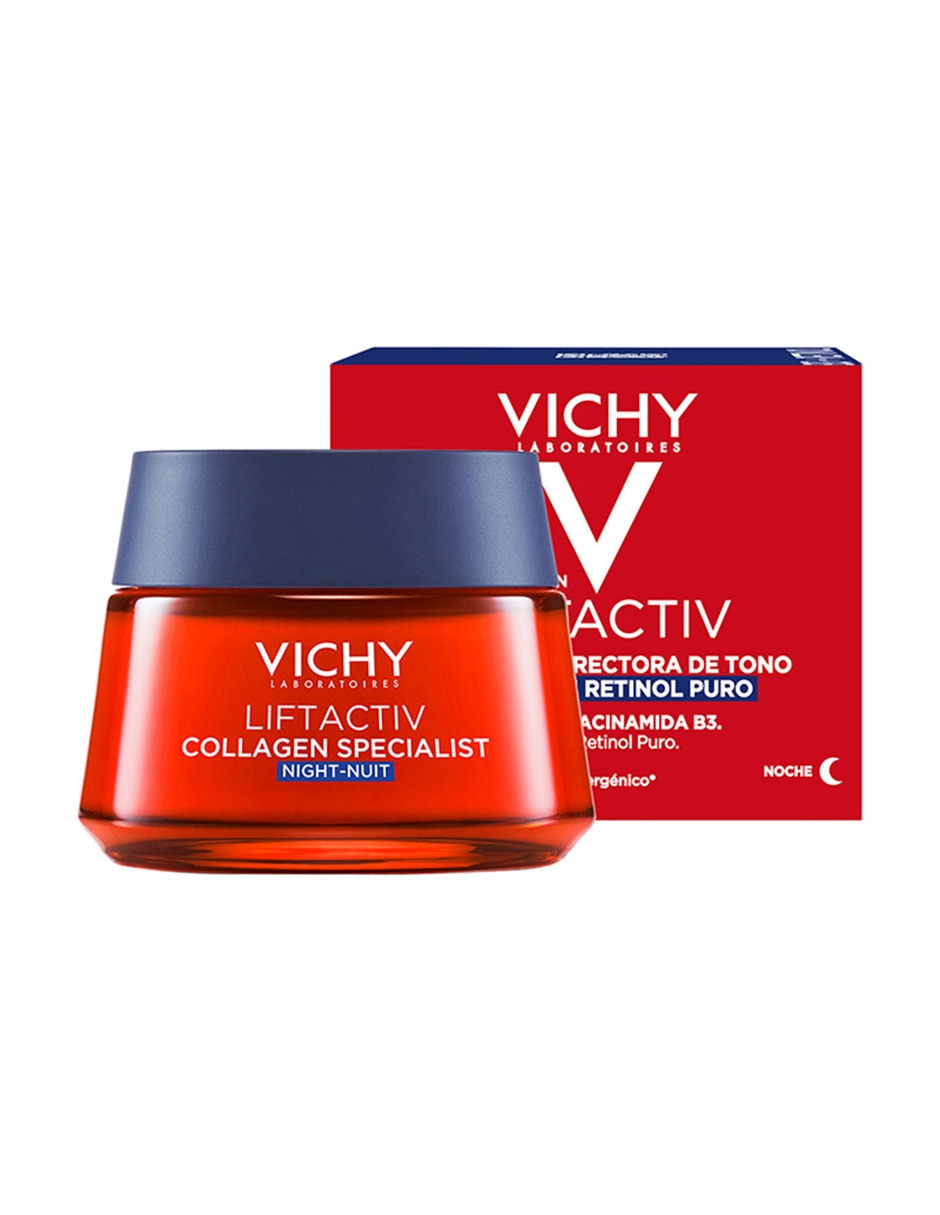 Crema facial recomendada para prevenir signos de la edad de noche Collagen Specialist Liftactiv todo tipo piel 2