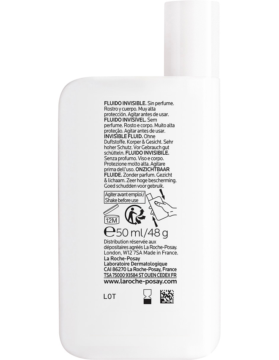 Protector solar FPS 50 UVMUNE 400 Dermo-Pediatrics Fluido Invisible Anthelios 50 ml 3