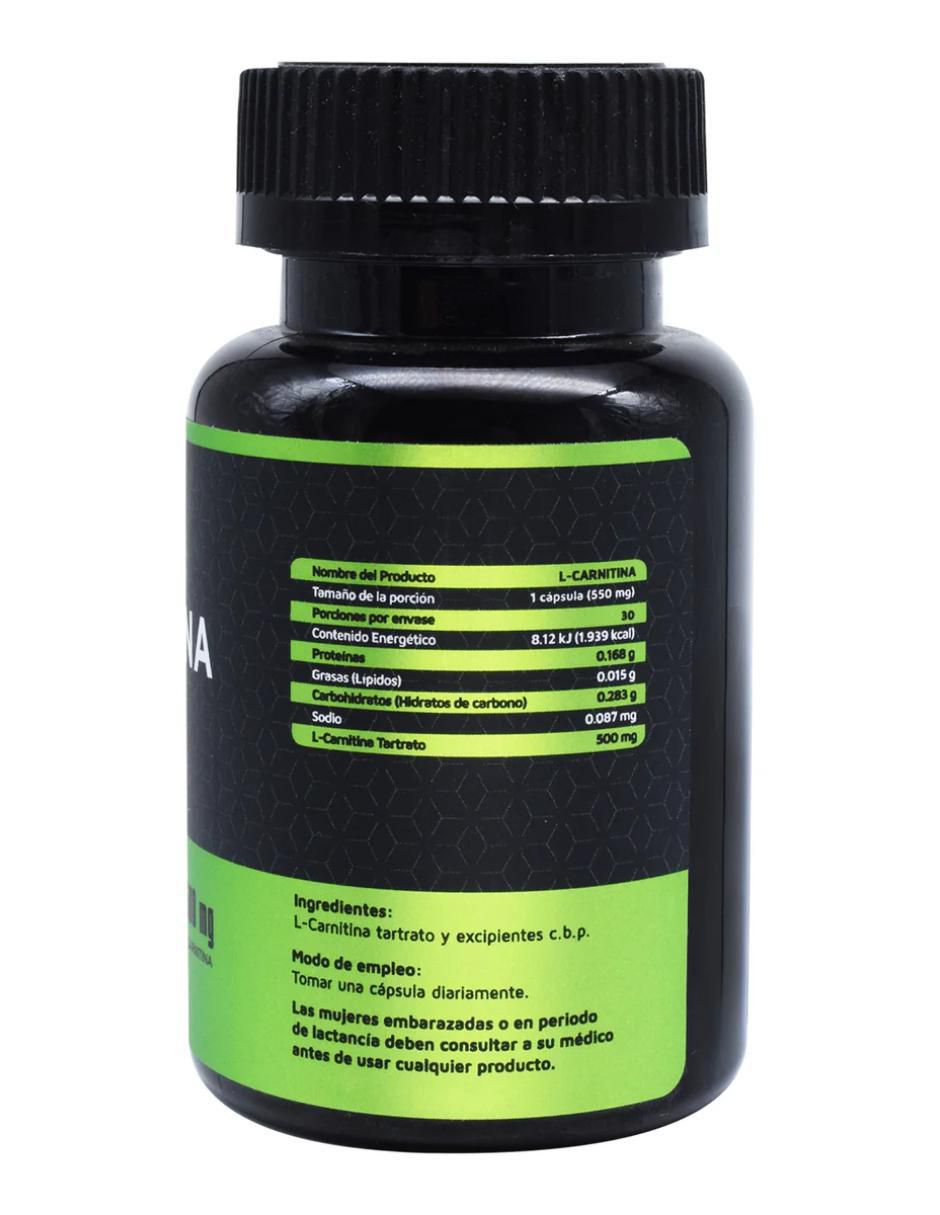 L-Carnitina de 30 cápsulas 2