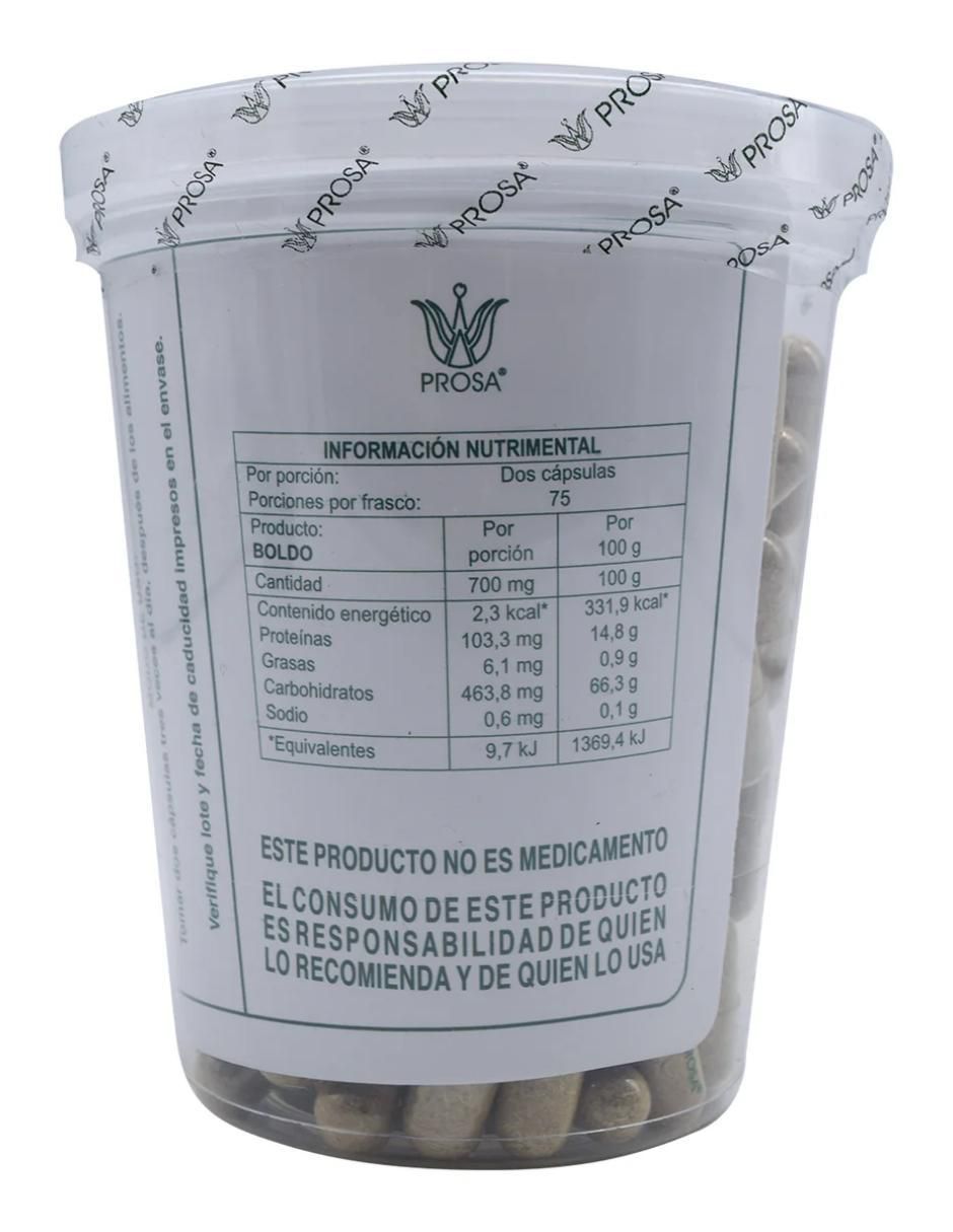 Boldo de 150 cápsulas 2