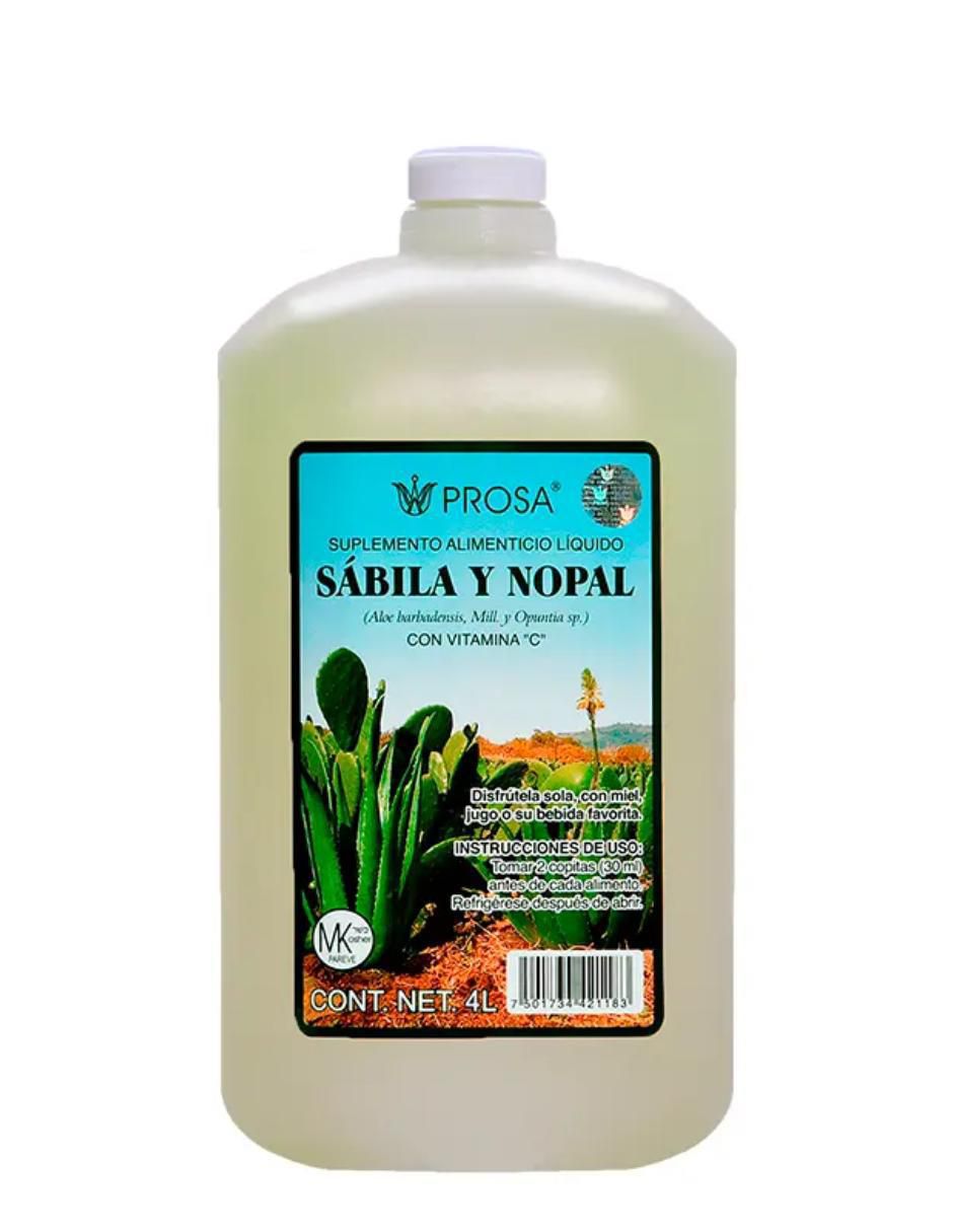 Bebida de Sábila y Nopal sabor natural de 4 l Bebida de Sábila y Nopal sabor natural de 4 l