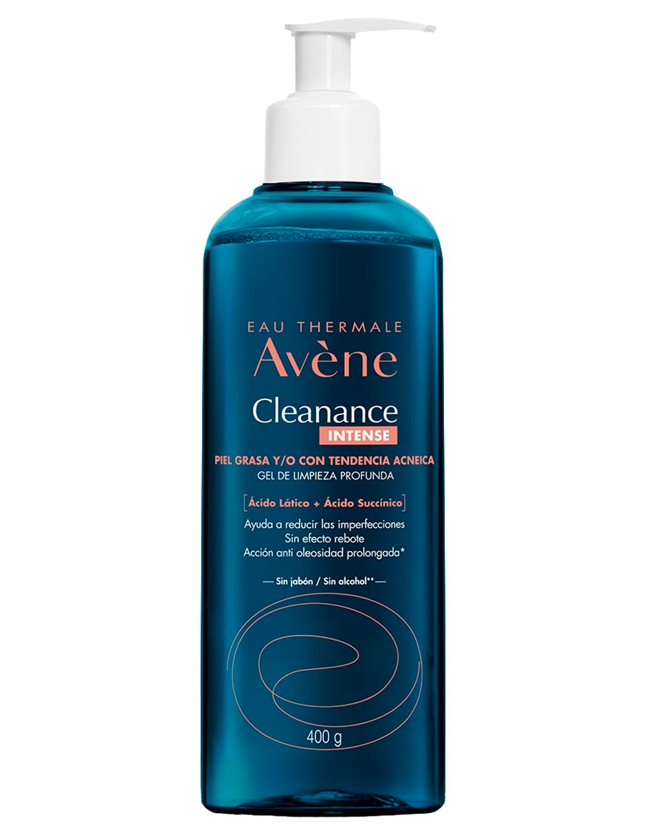 Limpiador facial Gel Intense Facial Limpieza Profunda Piel Grasa 400 g Cleanance para acné