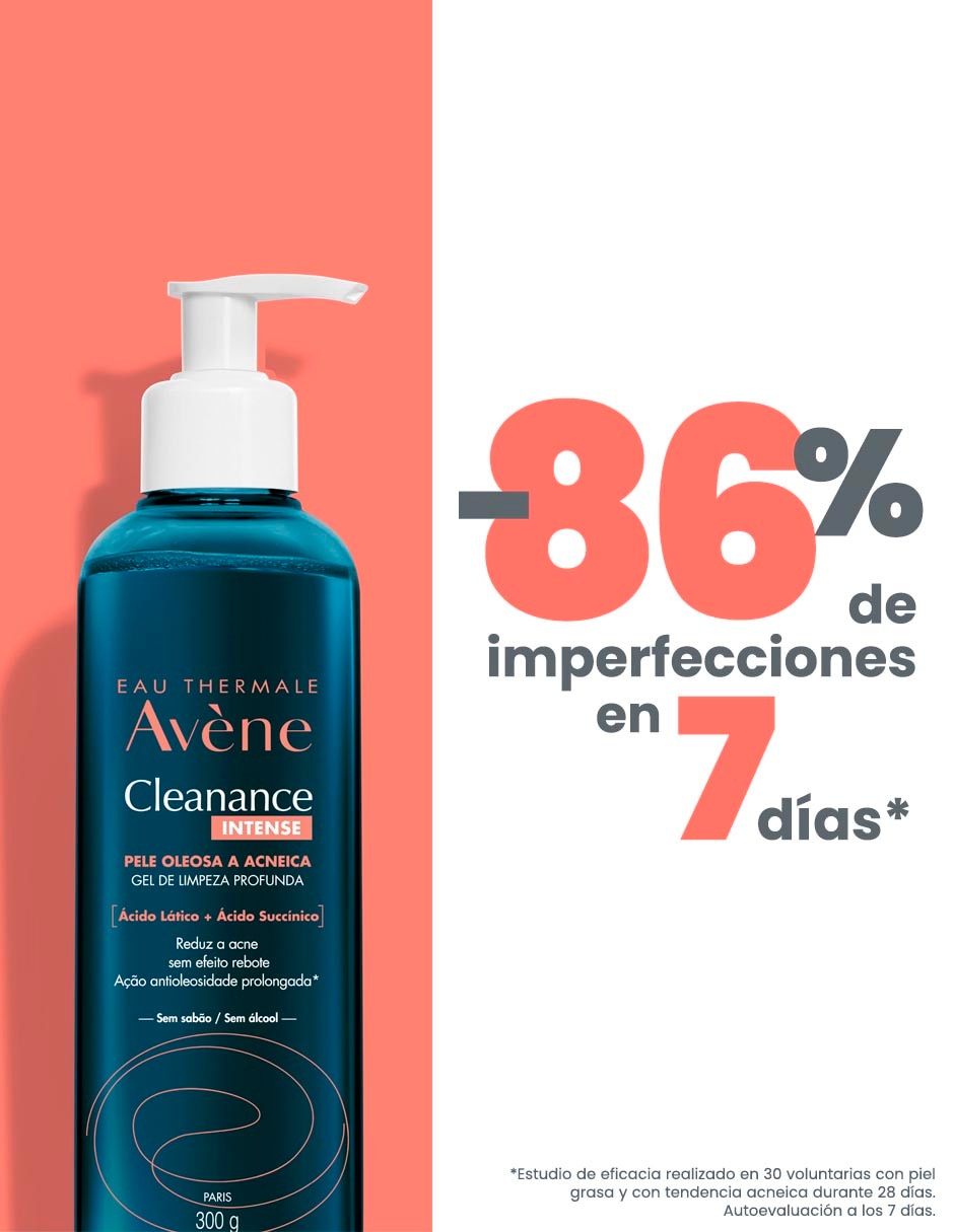Limpiador facial Avène, Cleanance Intense Gel Limpieza Profunda, 400 gr Avène Cleanance para acné 3