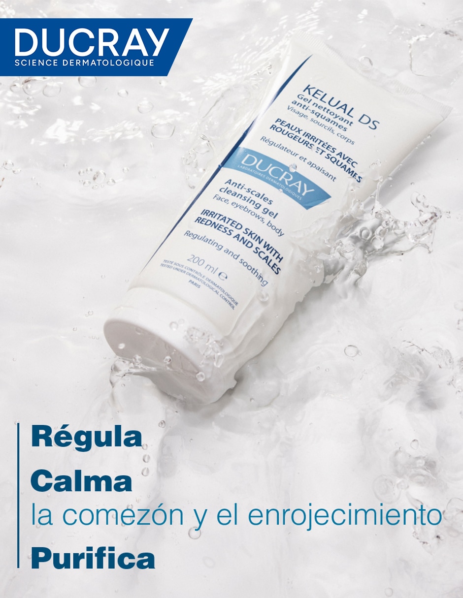 Limpiador rostro y cuerpo gel limpiador Kelual ds espumoso piel con escamas 200 ml para calmar la piel 4