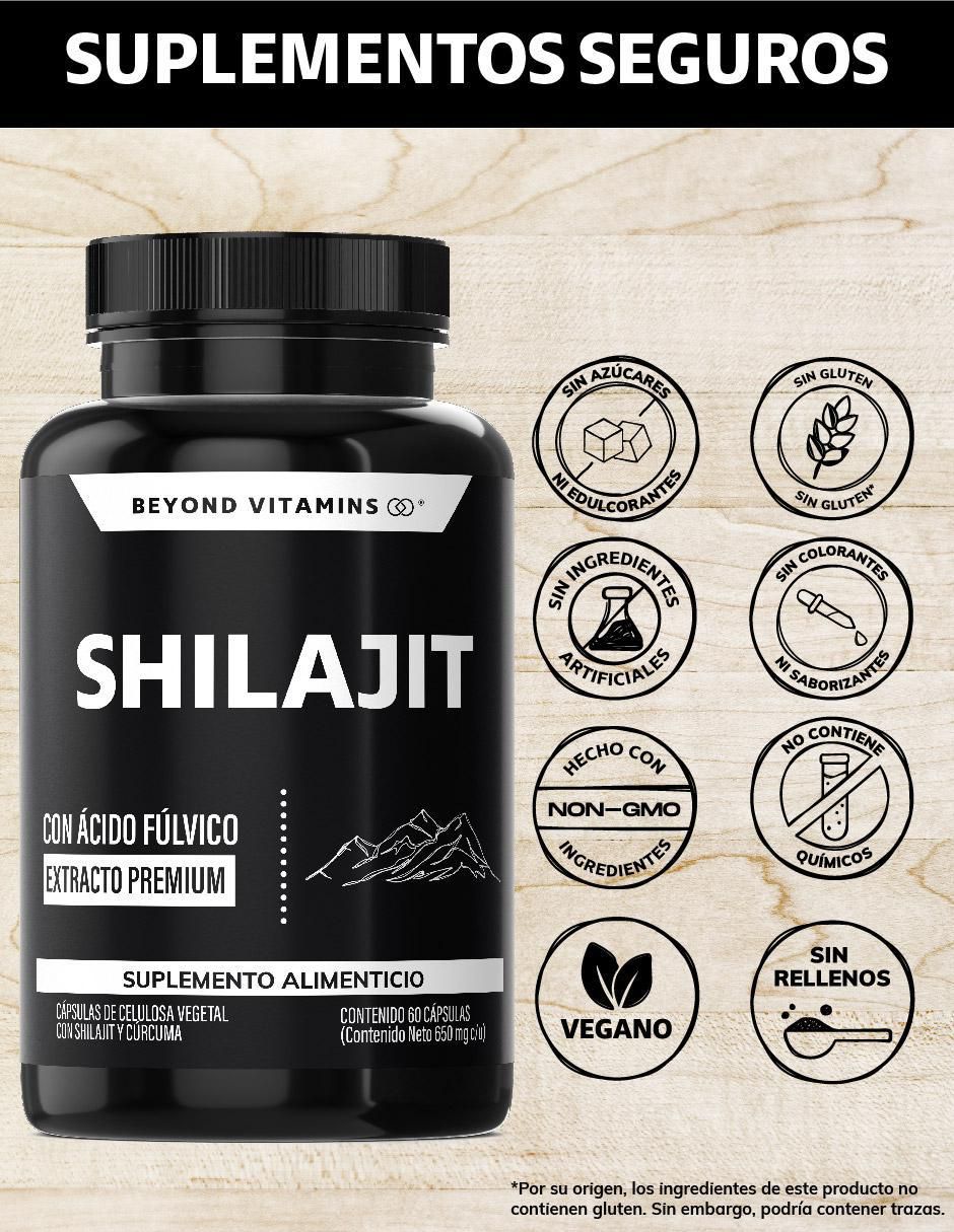 Extracto Premium Shilajit y Raíz de Cúrcuma de 60 cápsulas 2