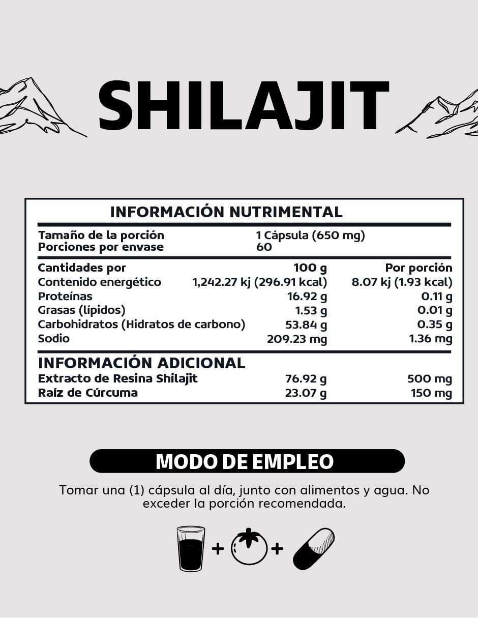 Extracto Premium Shilajit y Raíz de Cúrcuma de 60 cápsulas 4