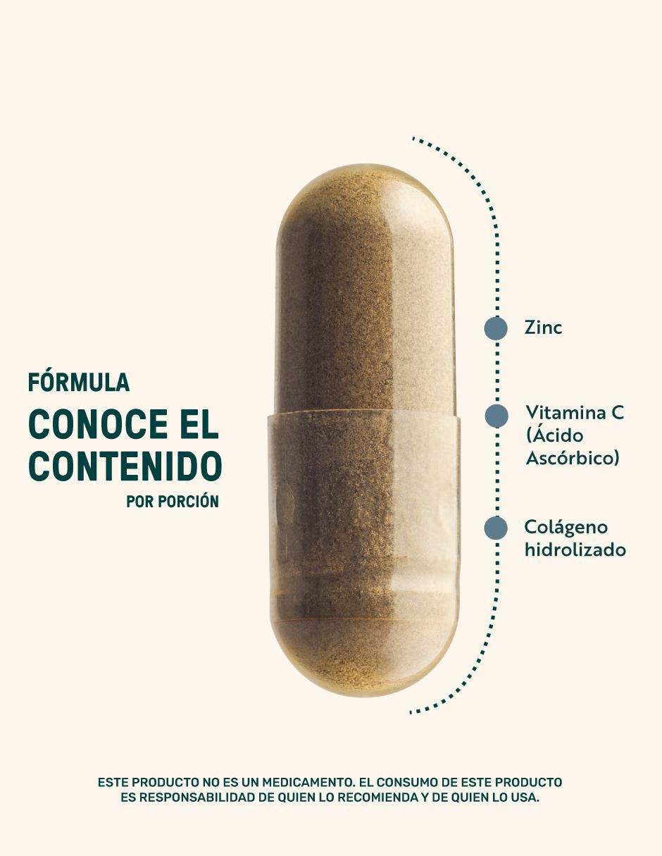 Zinc blend: Zinc + Colágeno Hidrolizado + Vitamina C Life 360+ 10