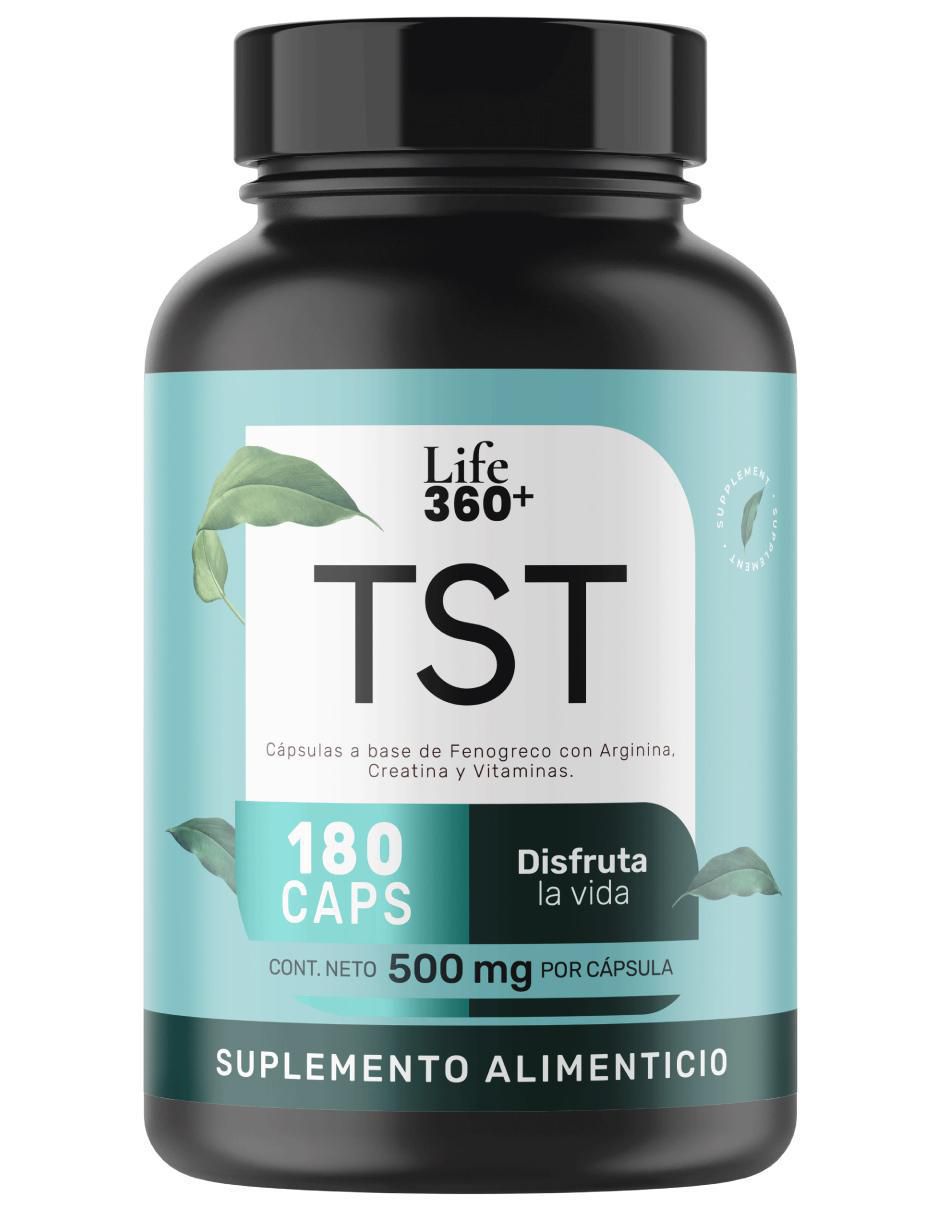 TST: Creatina + Vitaminas + Fenogreco + L-Arginina + Zinc Life 360+ TST: Creatina + Vitaminas + Fenogreco + L-Arginina + Zinc Life 360+